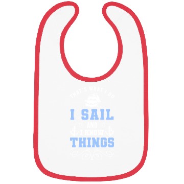 Discover Sailing Ship Boat Waves Bibs