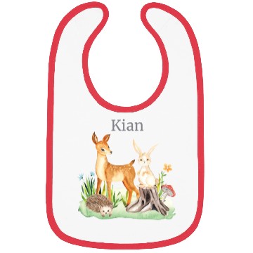 Discover Waldtier Waldtier Reh Hase Hedgehog Flowers Name Bibs