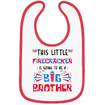 Discover This Little Firecracker is going to be Big Brother Bibs