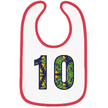Discover Number 10 Green Design Bibs