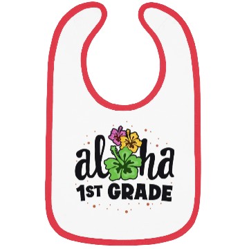 Discover Aloha 1st Grade Tropical Teacher First Day Back Bibs