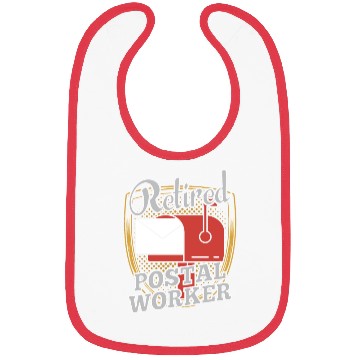 Discover Retired Postal Worker Postman Courier Mailman Bibs