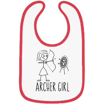 Discover Archery Bow Archer Girl Vintage Bibs