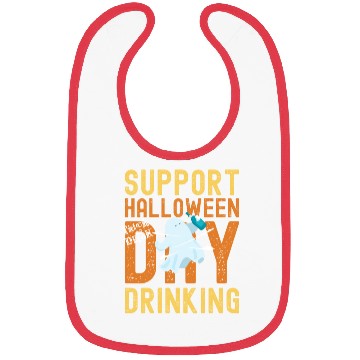 Discover Support Halloween Day Drinking | Drunk Ghost Bibs