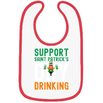 Discover Support Saint Patrick's Day Drinking Bibs