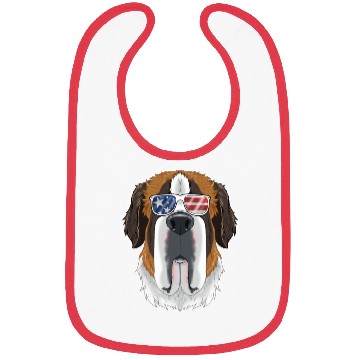 Discover Saint Bernard USA Sunglasses I American Flag Bibs