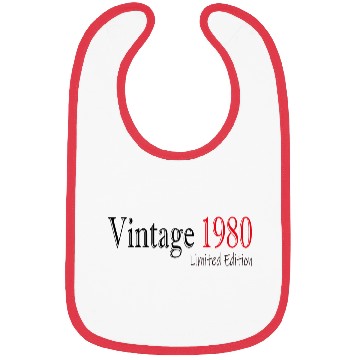 Discover Retro vintage 80's Birthday Bibs