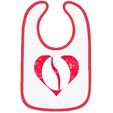 Discover Navy Bean Heart Bibs