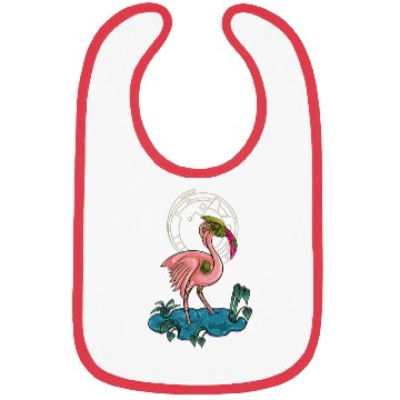 Discover Flamingo mecha robot Bibs