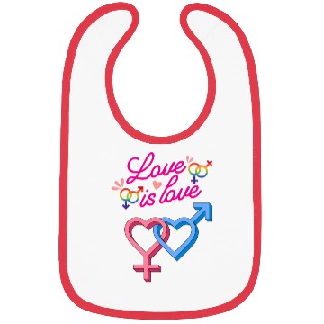 Discover Love is Love Bibs
