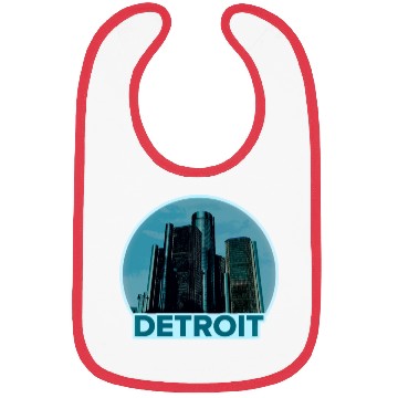 Discover Detroit Michigan Skyline Bibs