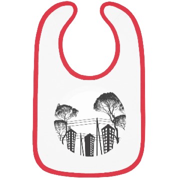 Discover Black Tree Building Bibs