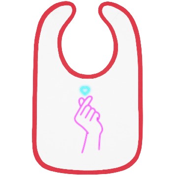 Discover Finger Heart K-Pop K-Drama Bibs