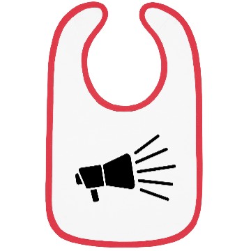 Discover megaphone loud speech icon Bibs
