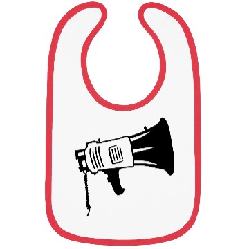 Discover Megaphone propaganda icon loudspeaker Bibs