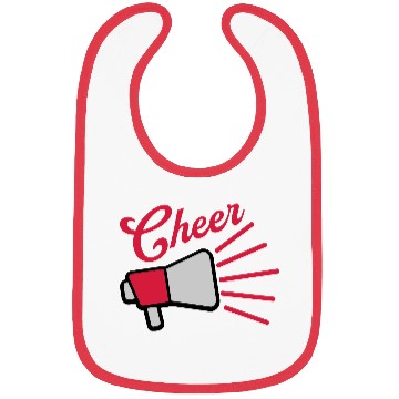 Discover Cheer megaphone speak symbol Bibs