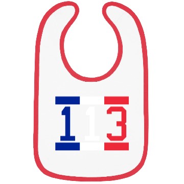 Discover France Flag Number 113 Bibs