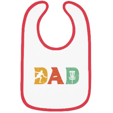 Discover Mens Funny Disc Golf Dad Retro Fathers Day Bibs