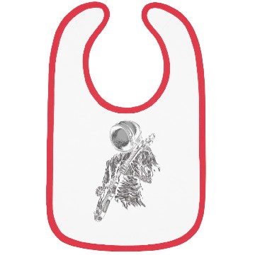 Discover Astronaut Playing Guitar Astronomy Bibs