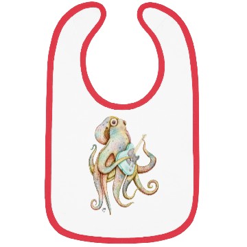 Discover POLAH the axe wielding Octopus on Aqua Bibs