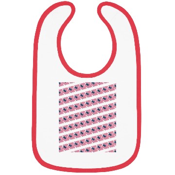 Discover Pattern flag Independence Since 1776 Fourth July Bibs