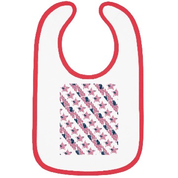 Discover Pattern flag Independence Since 1776 Fourth July Bibs
