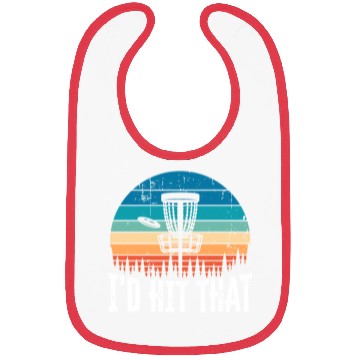 Discover I'd Hit that Funny Disc Golf Sunset Gift Bibs