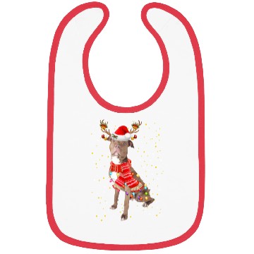 Discover Pitbull Reindeer Christmas Light Bibs