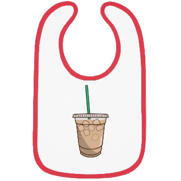 Discover iced coffee doodle Bibs