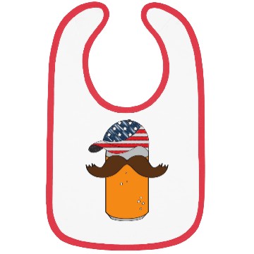 Discover funny patriotic mullet beer 4th of july summer Bibs