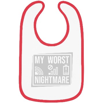Discover saying my worst nightmare Bibs