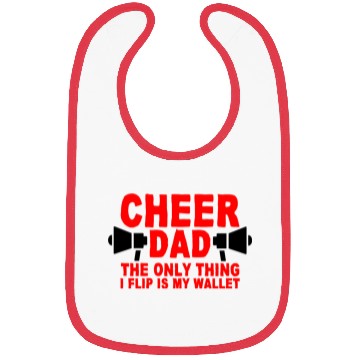 Discover Cheer Dad, The Only Thing I Flip Is My Wallet 7 Bibs