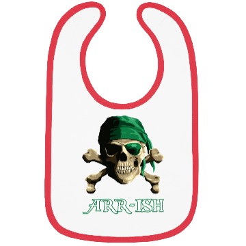 Discover Arrish Funny Pirate Saint Patricks Day Bibs