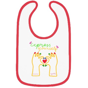 Discover express yourself- Pride quote lgbt community Bibs