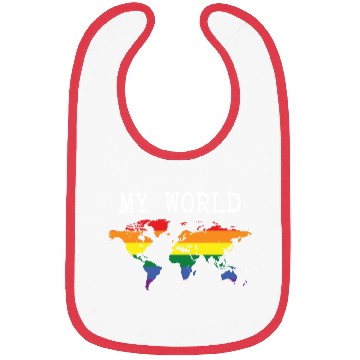 Discover my world - lgbt community Bibs