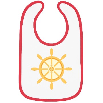 Discover Ship's Wheel, nautical star & cardinal points Bibs