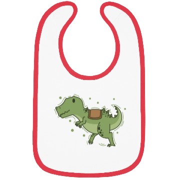 Discover T-Rex Dino with Saddle for riding Reptile Bibs
