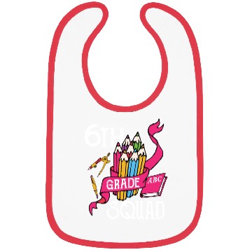 Discover 6th Grade Squad Student Back To School Bibs