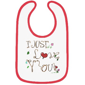 Discover symbol i love you heart shapes Bibs