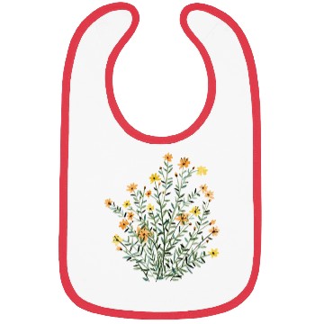 Discover yellow floral sun flower Bibs