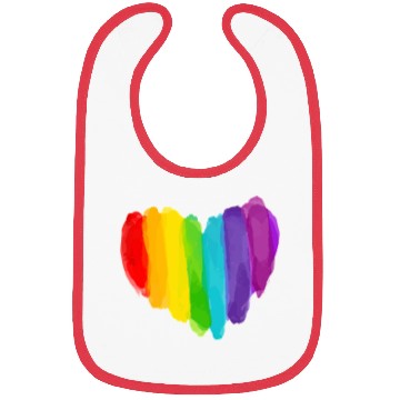 Discover Pride Rainbow Heart Bibs