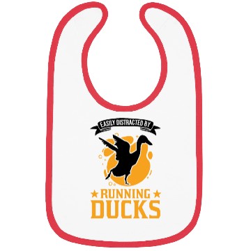 Discover Easily Distracted By Running Ducks Bibs