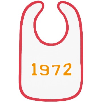 Discover 1972 Year Orange Design Bibs
