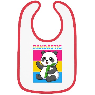 Discover Pandastic Panda Bear Funny LGBTQ Pride Flag Pun Bibs