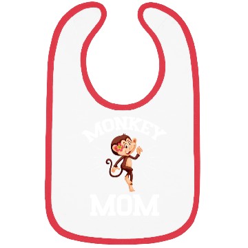 Discover Monkey Mom Mothers Day Best Mama Ever Animal Ape Bibs