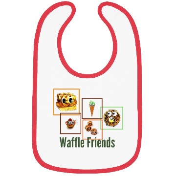 Discover Waffle Friends Bibs