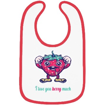 Discover I love you berry much Bibs