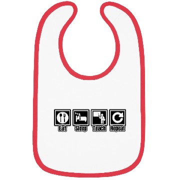 Discover Eat Sleep Teach Repeat Bibs