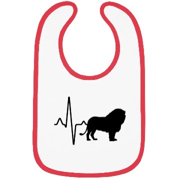 Discover lion heartbeat Bibs