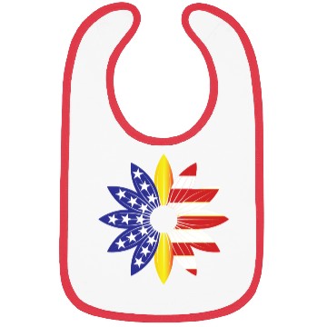 Discover USA Sunflower Lover Bibs